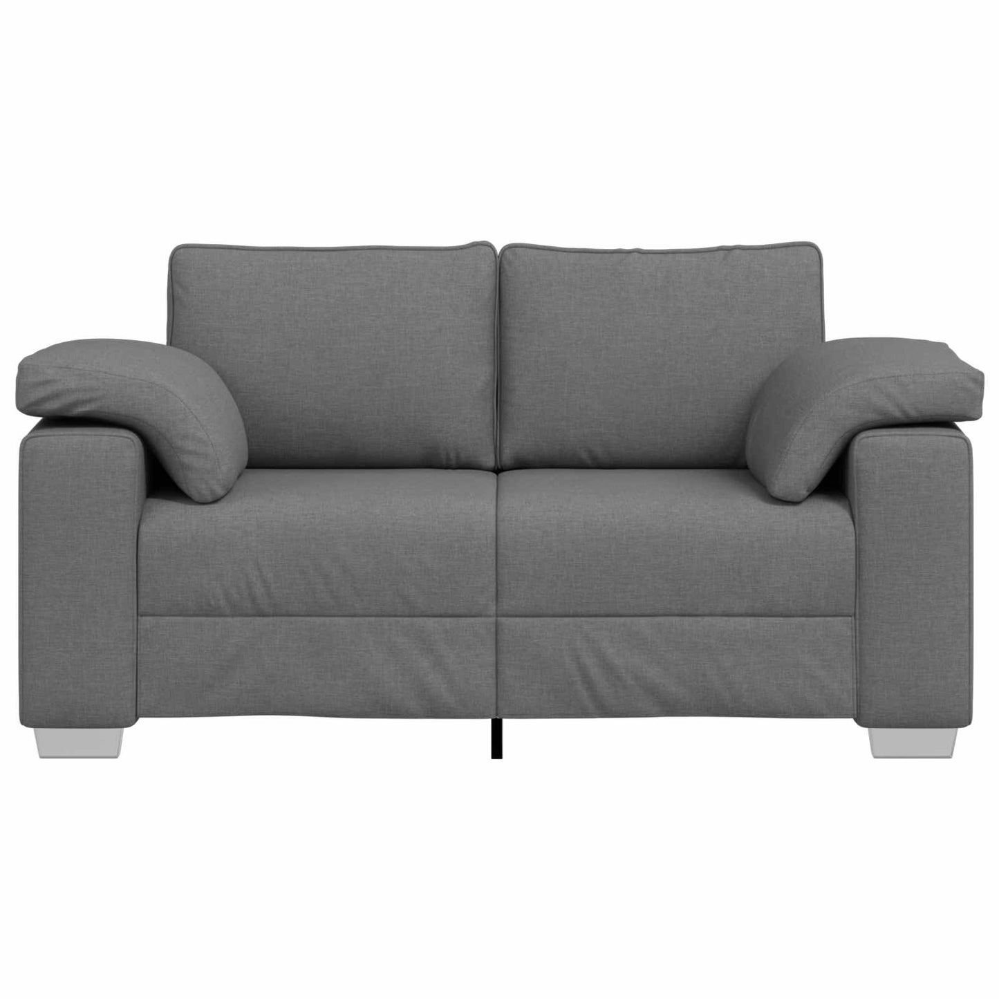 Zweisitzer-Sofa Dunkelgrau 160 cm Stoff