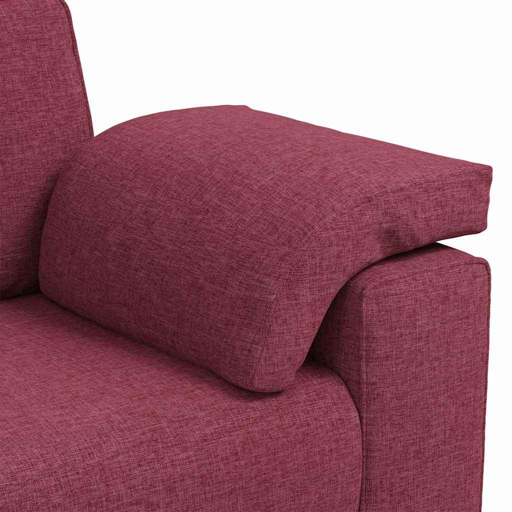 Zweisitzer-Sofa Weinrot 160 cm Stoff