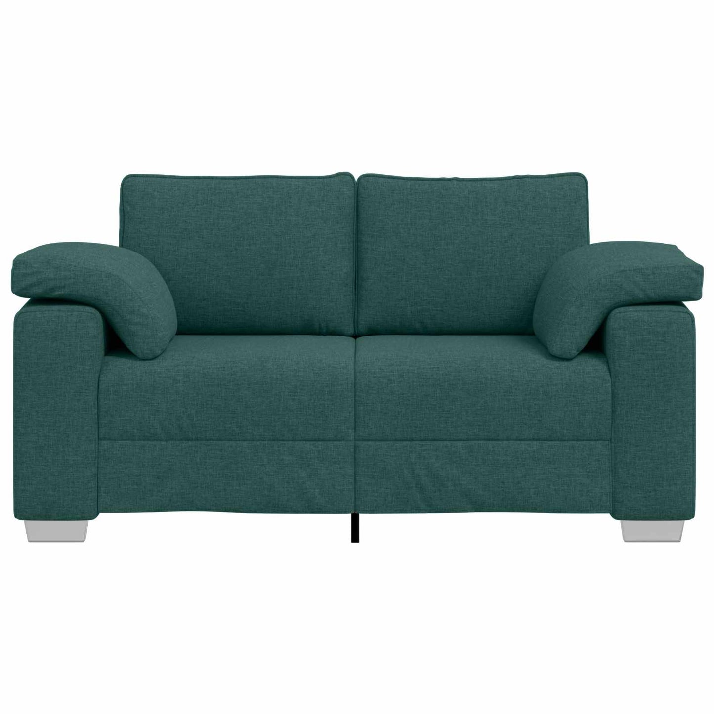 Zweisitzer-Sofa Dunkelgrün 160 cm Stoff