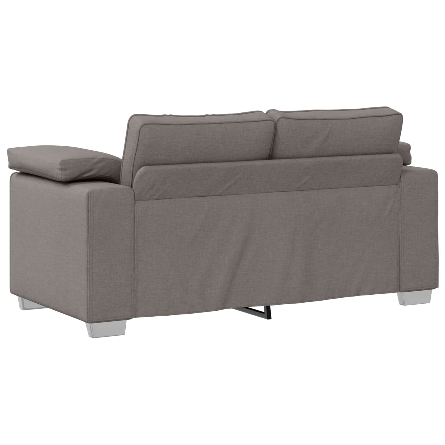 Zweisitzer-Sofa Taupe 160 cm Stoff