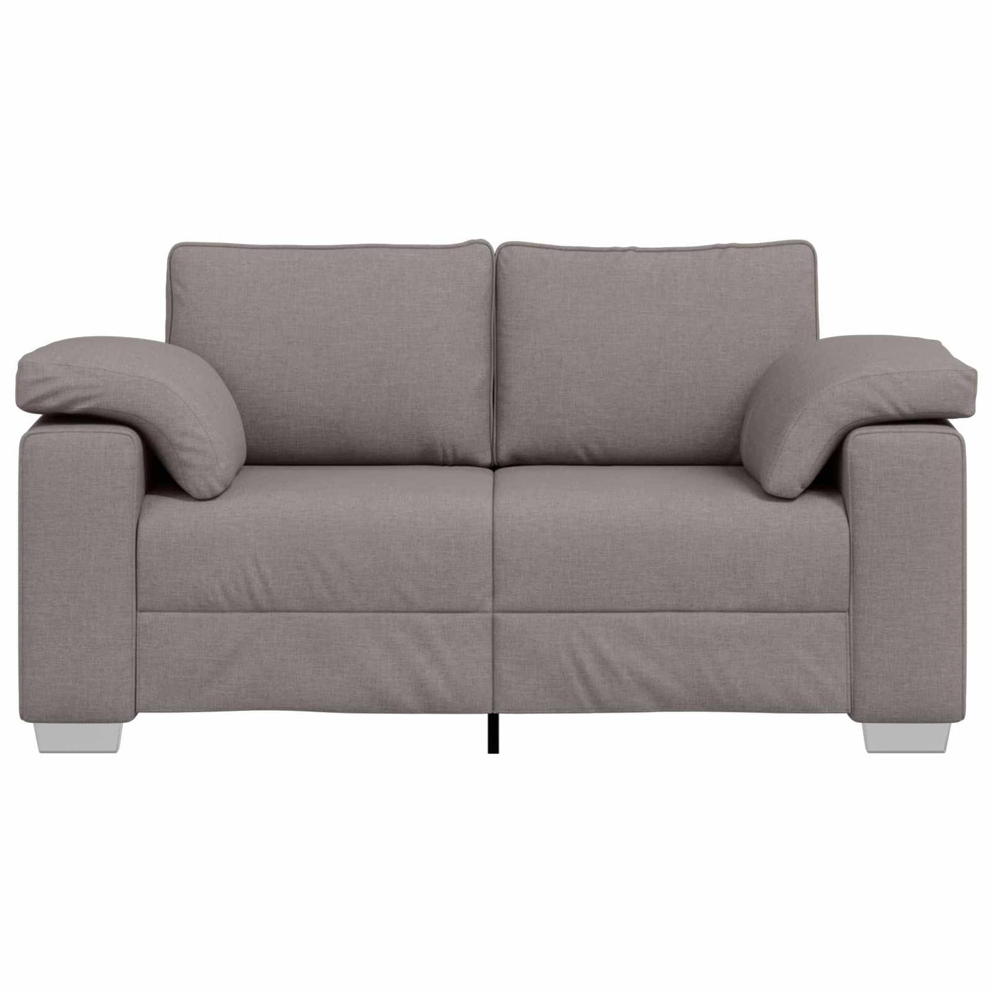 Zweisitzer-Sofa Taupe 160 cm Stoff