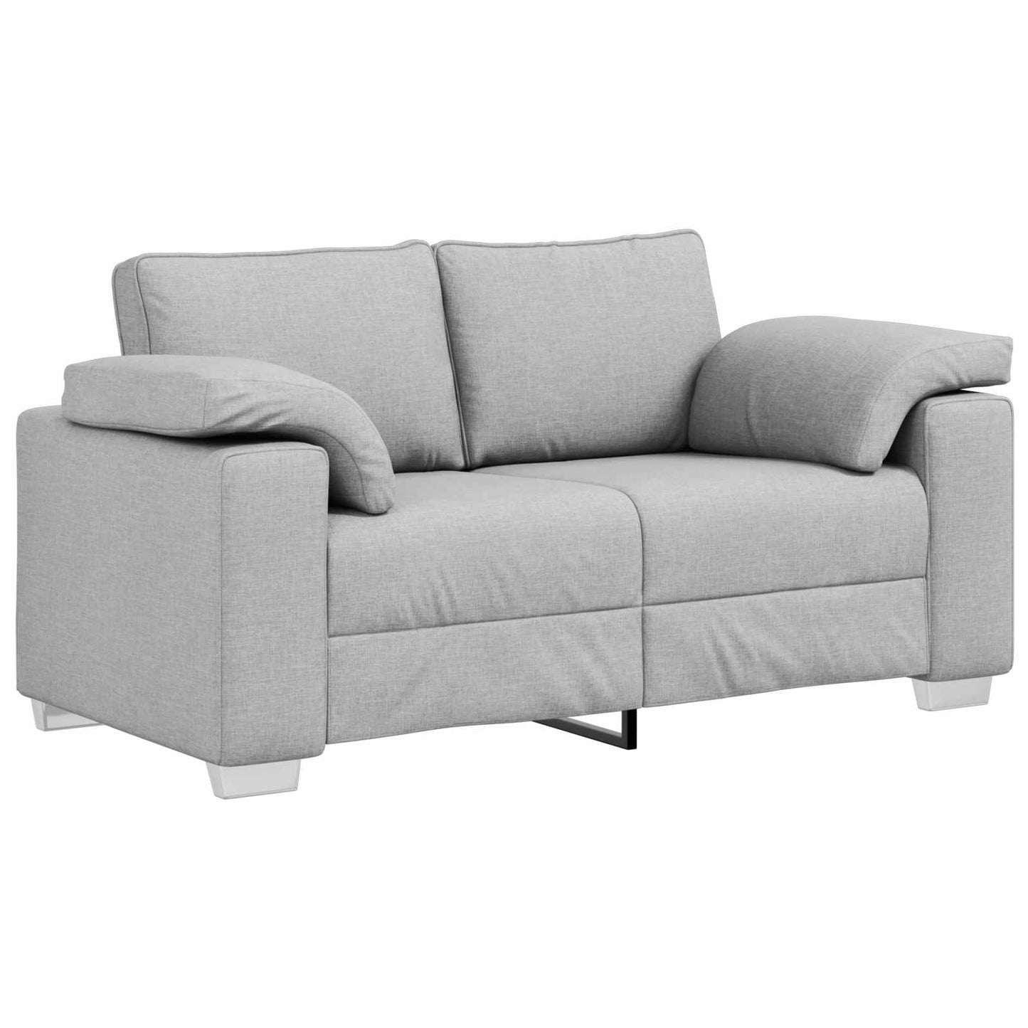 Zweisitzer-Sofa Wolkengrau 160 cm Stoff