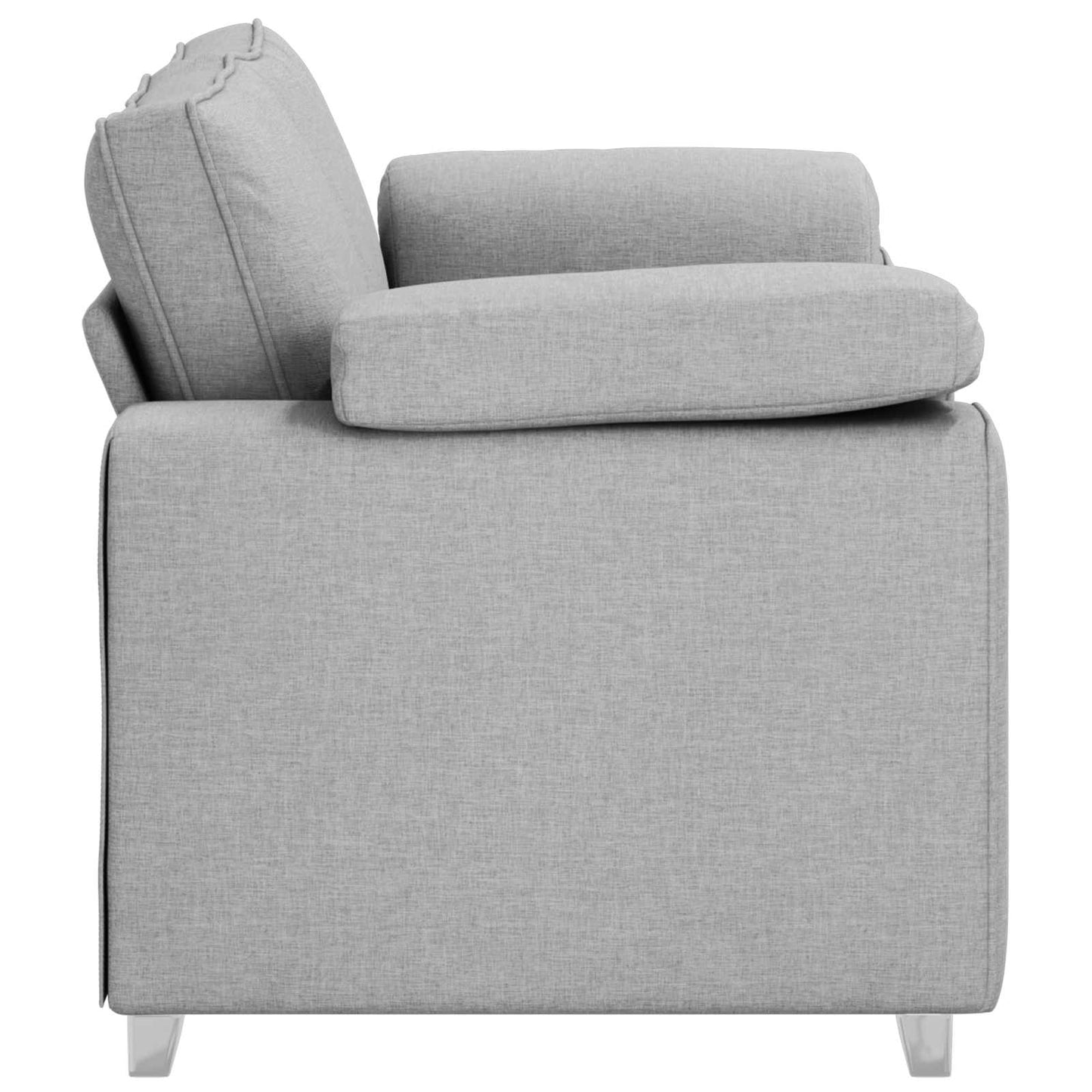 Zweisitzer-Sofa Wolkengrau 160 cm Stoff