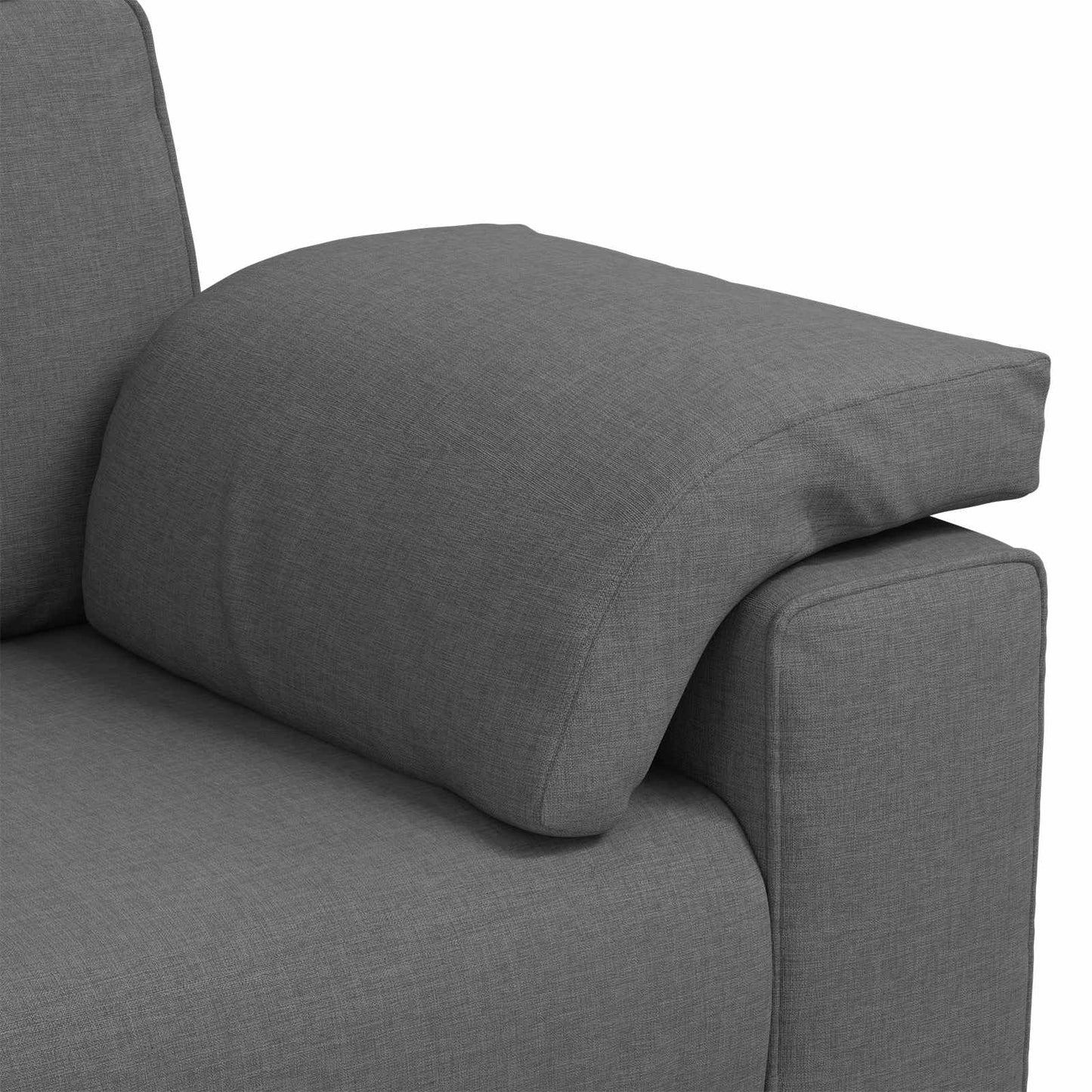 Zweisitzer-Sofa Dunkelgrau 180 cm Stoff