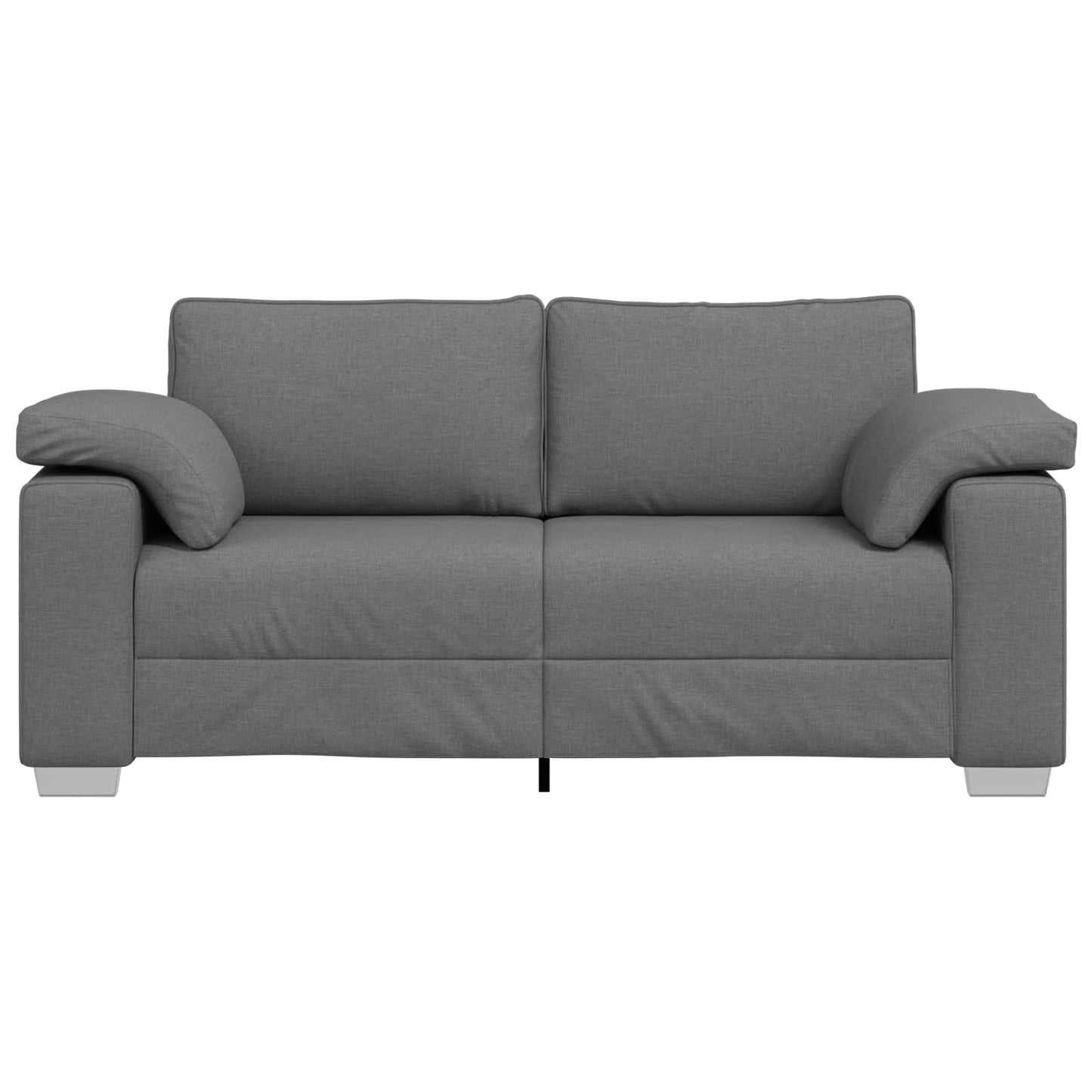 Zweisitzer-Sofa Dunkelgrau 180 cm Stoff
