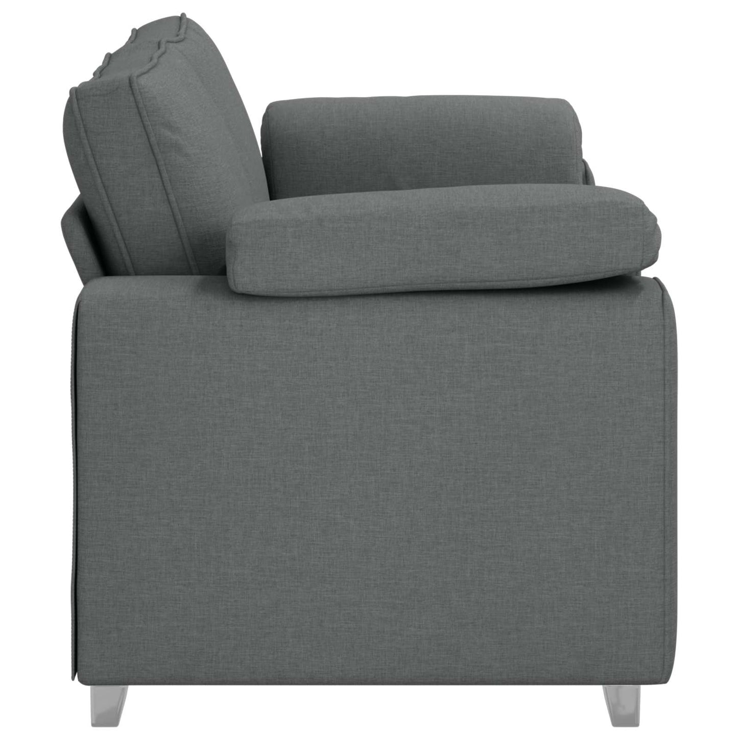 Zweisitzer-Sofa Dunkelgrau 180 cm Stoff