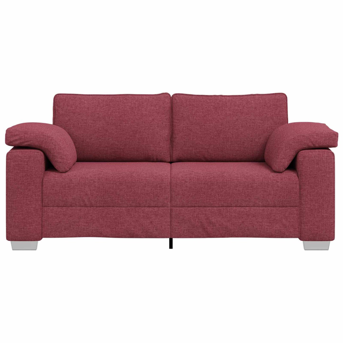 Zweisitzer-Sofa Weinrot 180 cm Stoff