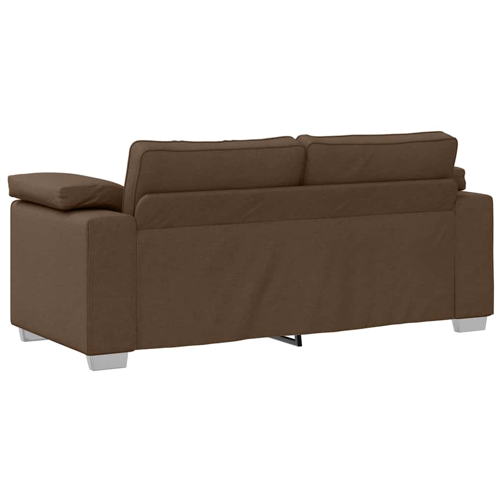 Zweisitzer-Sofa Braun 180 cm Stoff