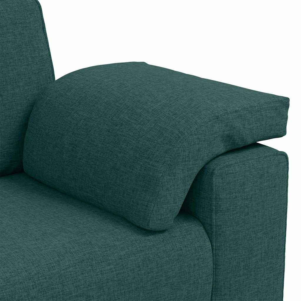 Zweisitzer-Sofa Dunkelgrün 180 cm Stoff