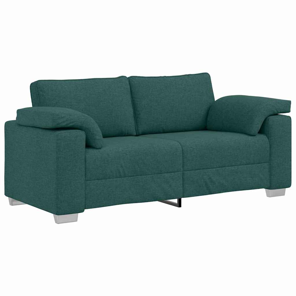 Zweisitzer-Sofa Dunkelgrün 180 cm Stoff