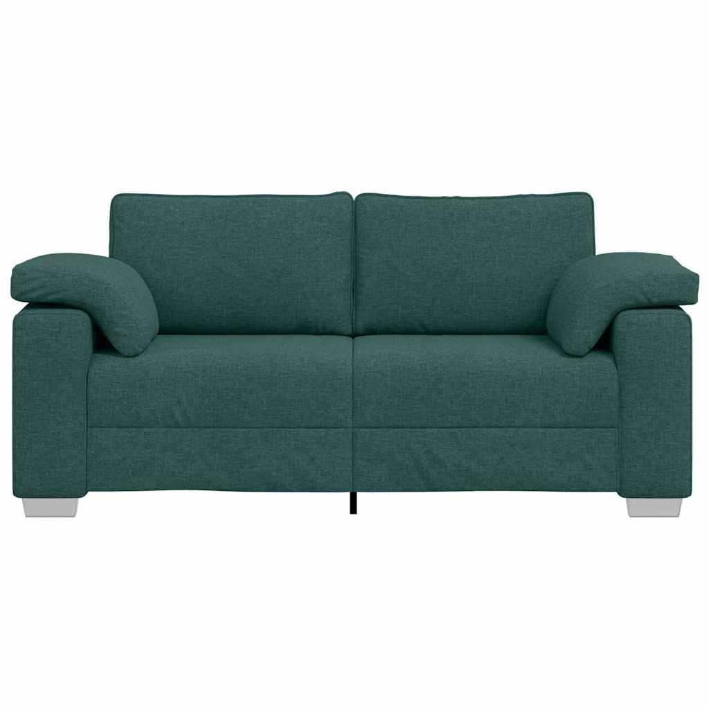 Zweisitzer-Sofa Dunkelgrün 180 cm Stoff