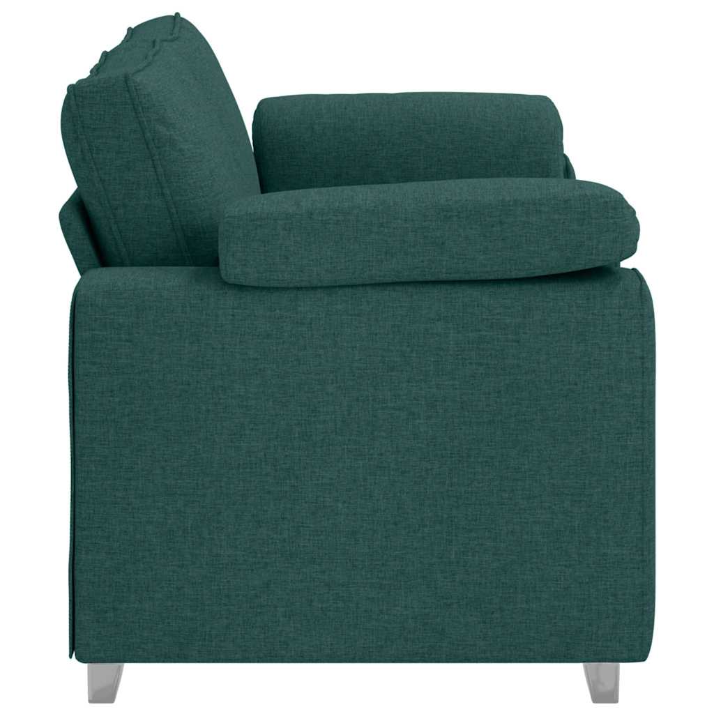 Zweisitzer-Sofa Dunkelgrün 180 cm Stoff