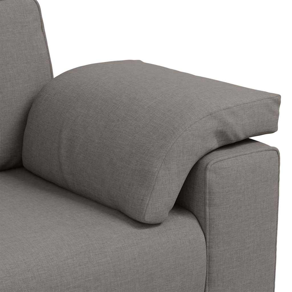 Zweisitzer-Sofa Taupe 180 cm Stoff