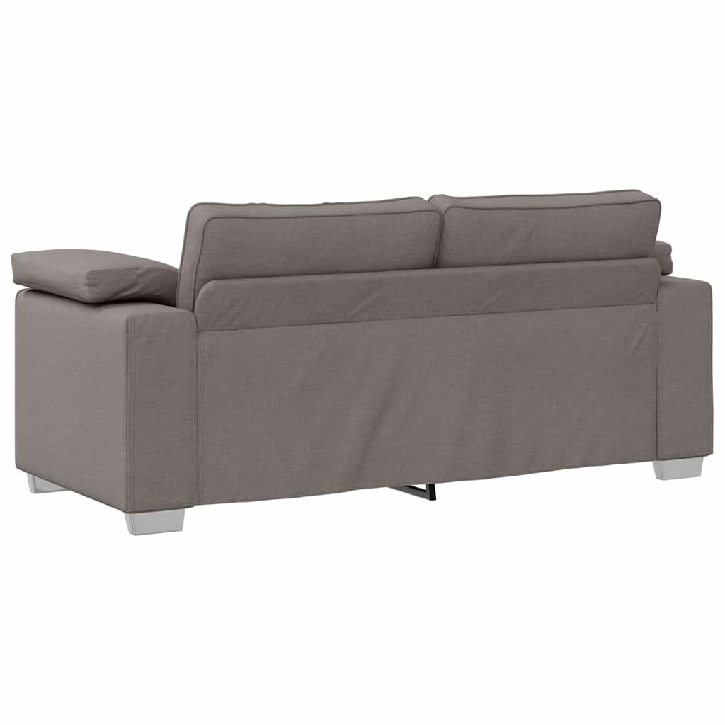 Zweisitzer-Sofa Taupe 180 cm Stoff