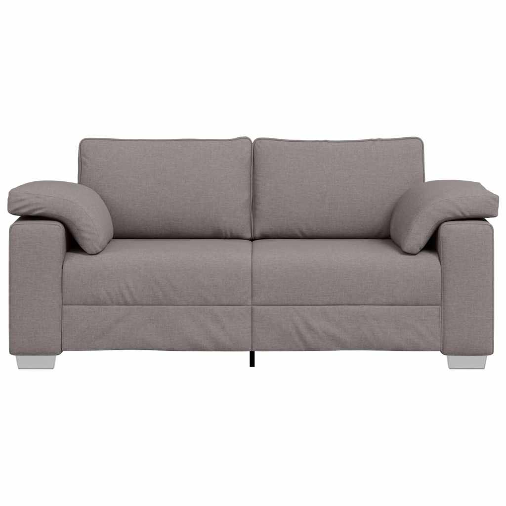 Zweisitzer-Sofa Taupe 180 cm Stoff