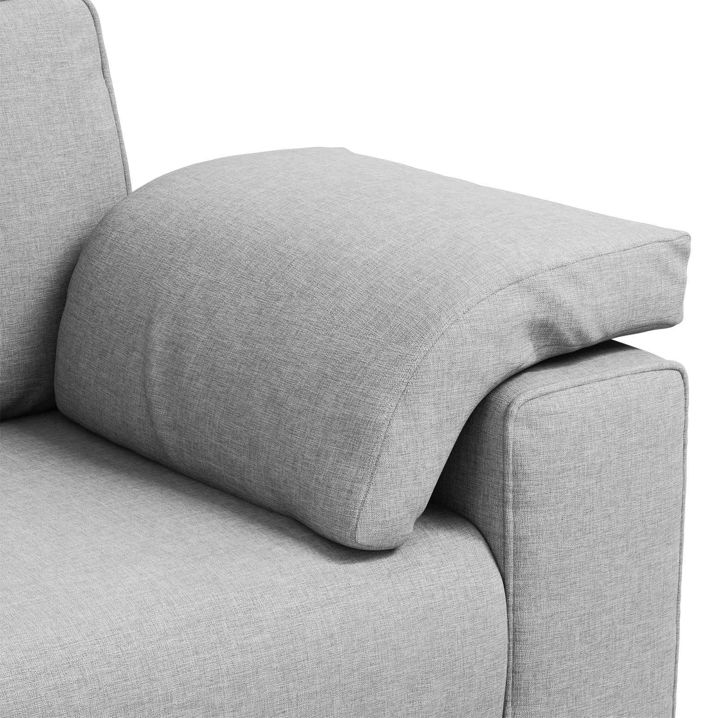 Zweisitzer-Sofa Wolkengrau 180 cm Stoff