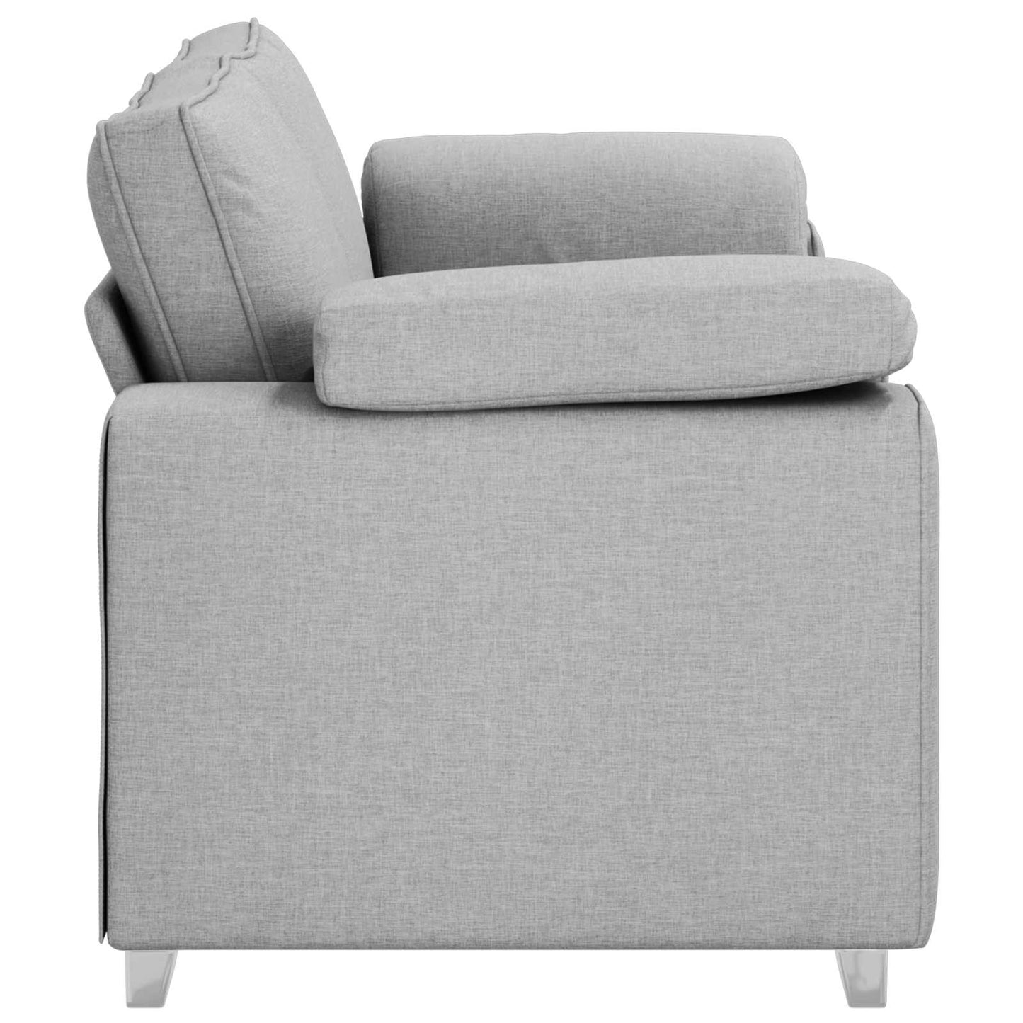 Zweisitzer-Sofa Wolkengrau 180 cm Stoff