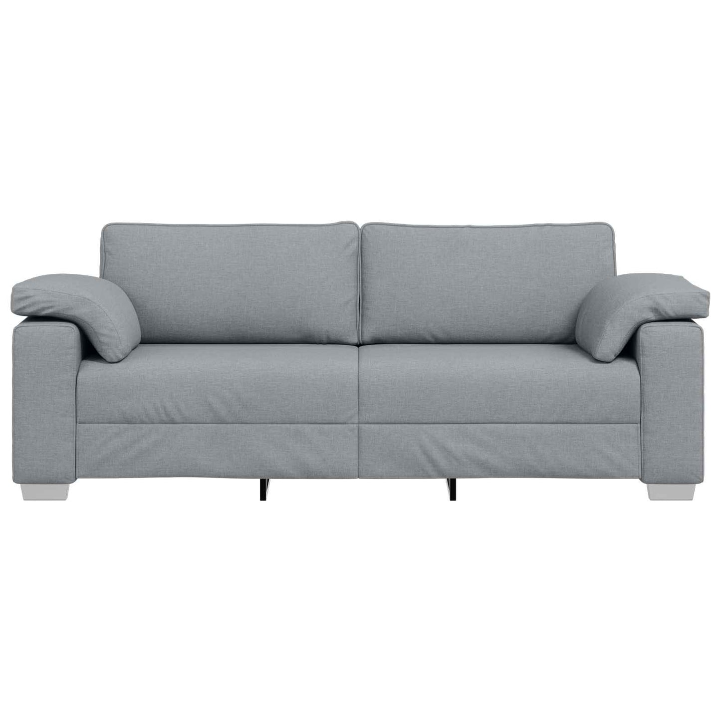 3-Sitzer-Sofa Hellgrau 220 cm Stoff
