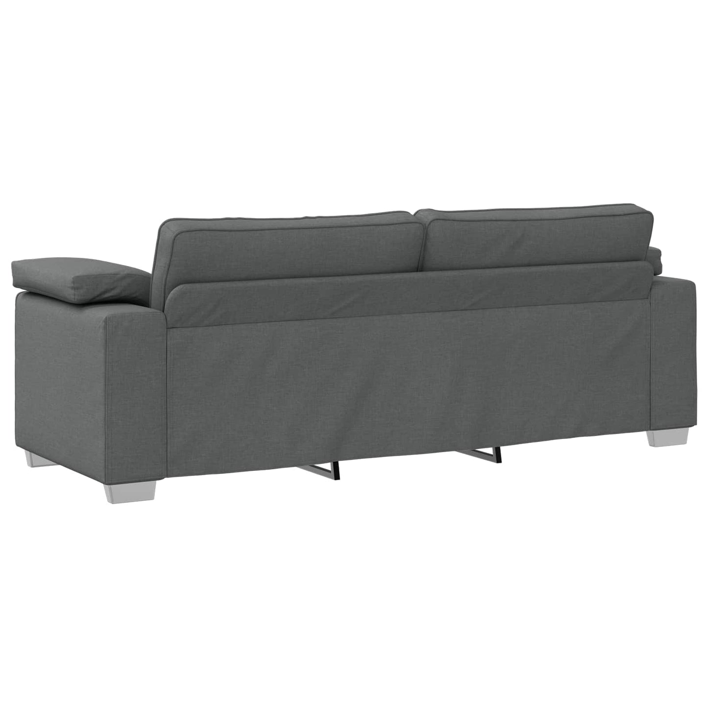 3-Sitzer-Sofa Dunkelgrau 220 cm Stoff