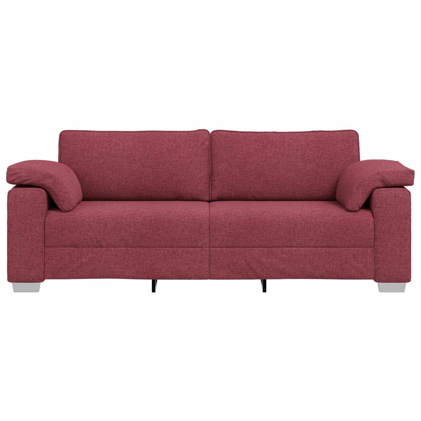 3-Sitzer-Sofa Weinrot 220 cm Stoff