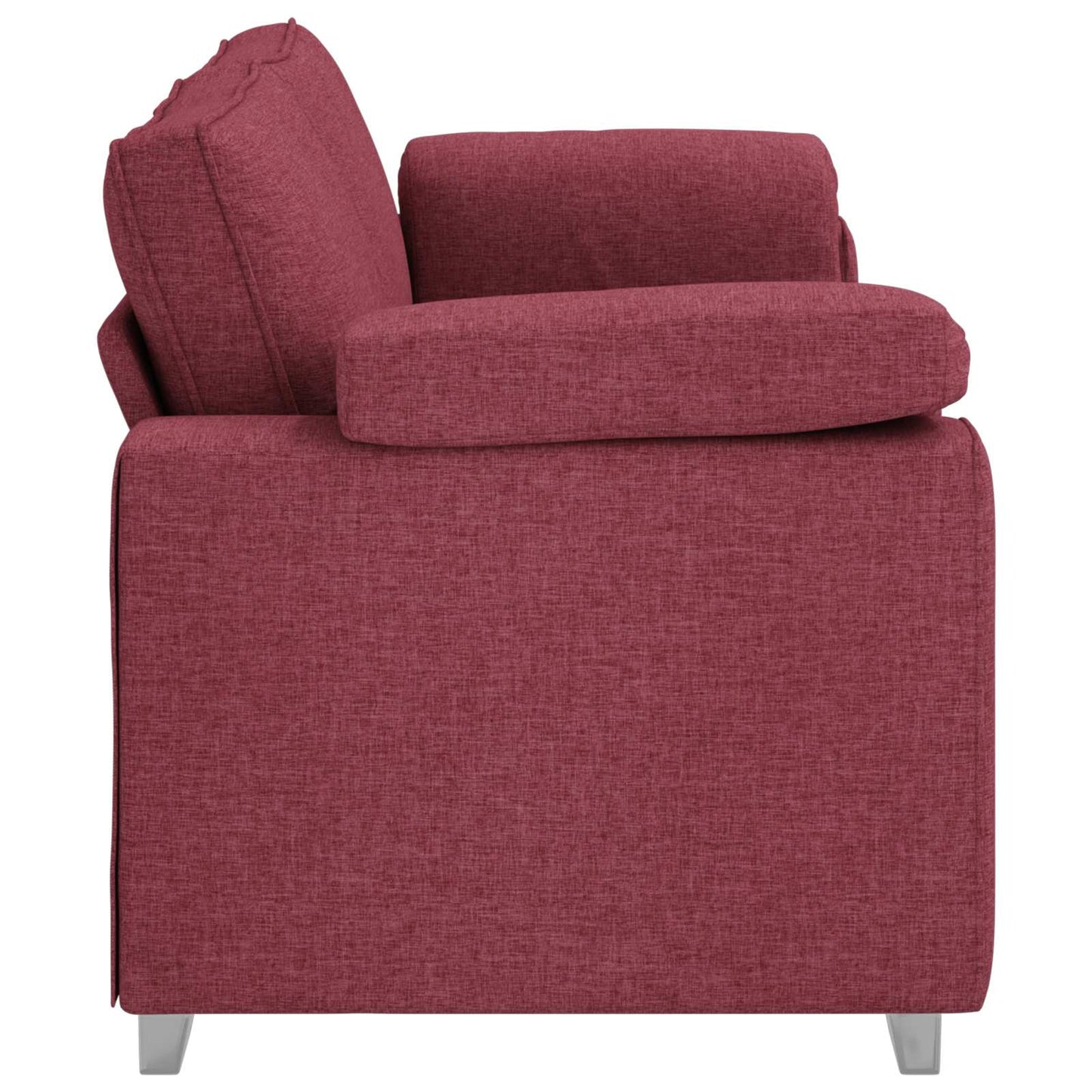 3-Sitzer-Sofa Weinrot 220 cm Stoff