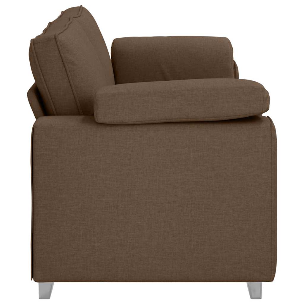 3-Sitzer-Sofa Braun 220 cm Stoff