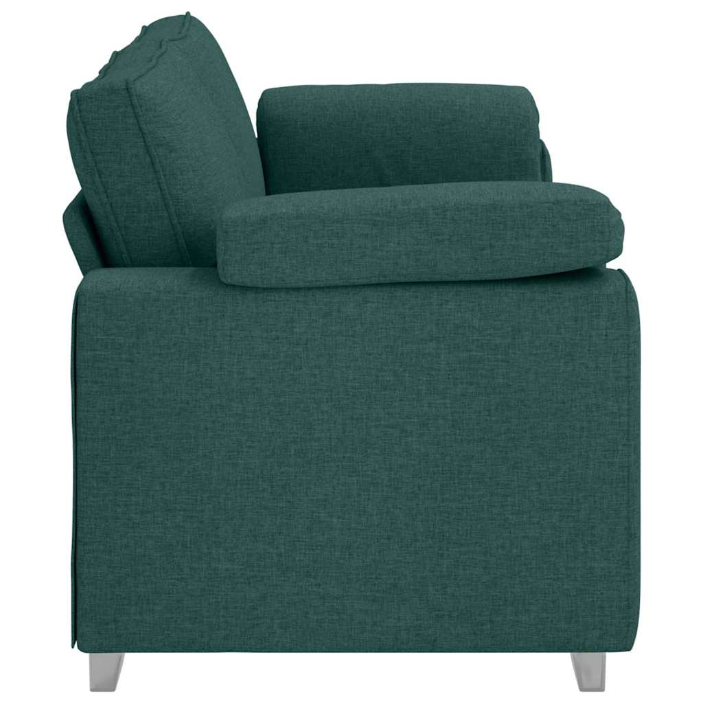 3-Sitzer-Sofa Dunkelgrün 220 cm Stoff