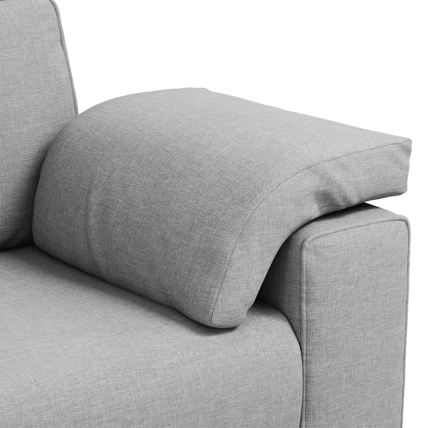 3-Sitzer-Sofa Wolkengrau 220 cm Stoff