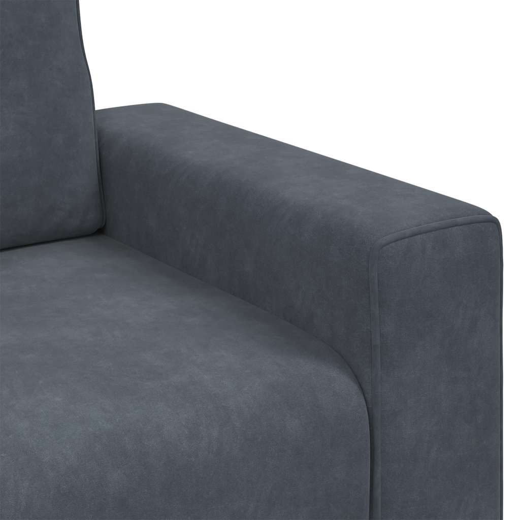 Sessel Dunkelgrau 100x77x82 cm Samt