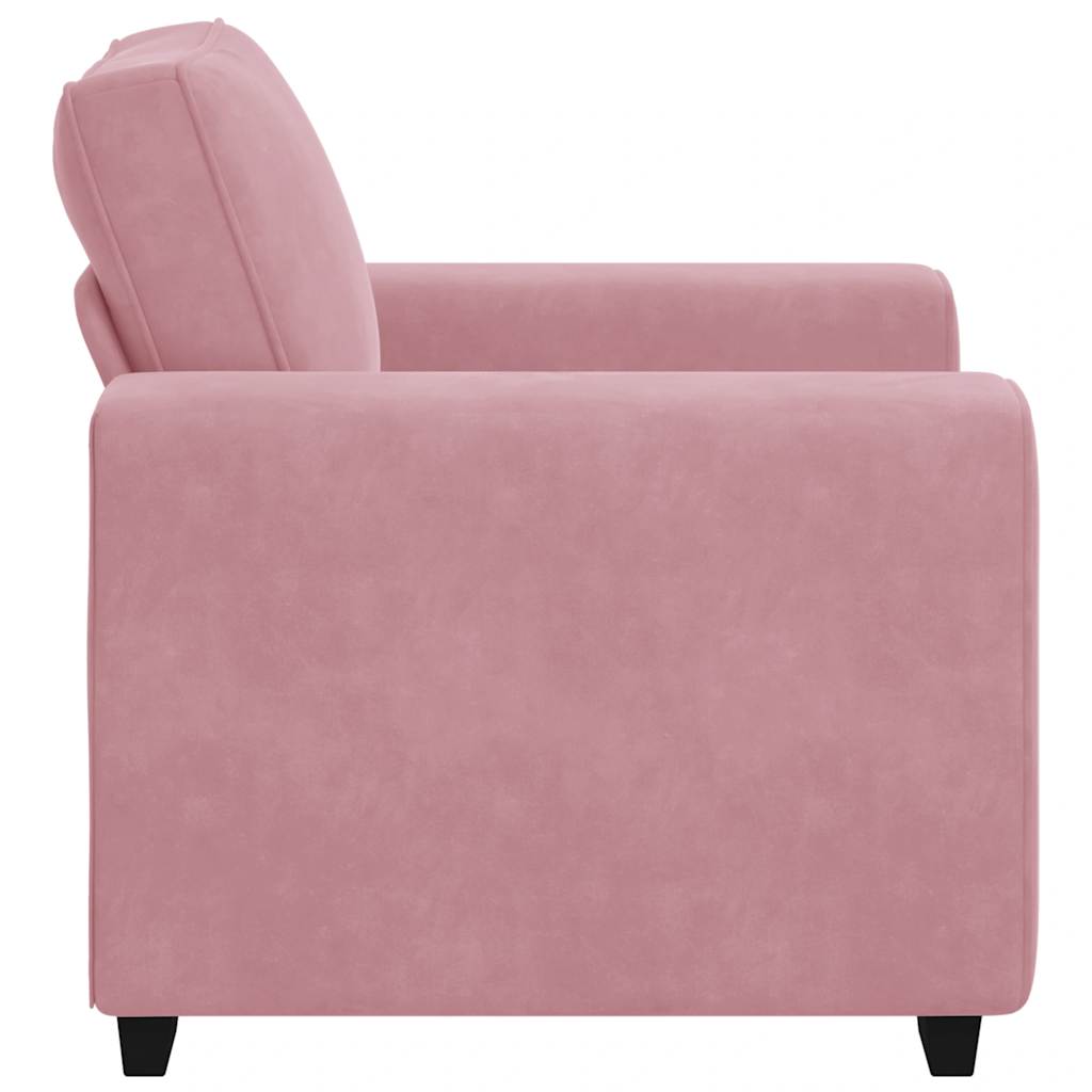 Sessel Rosa 100x77x82 cm Samt