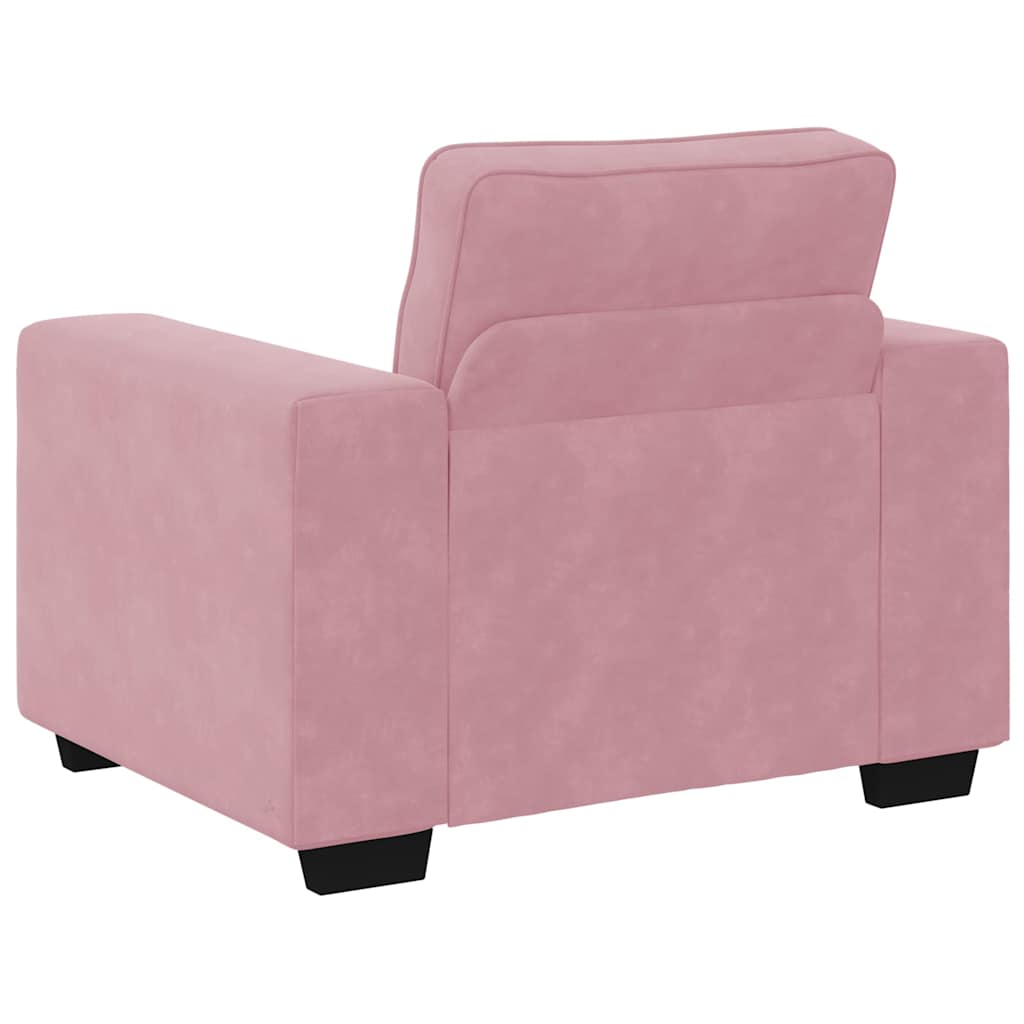 Sessel Rosa 100x77x82 cm Samt