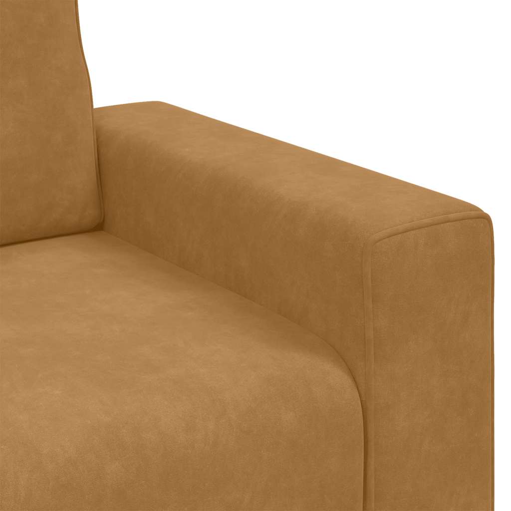 Sessel Braun 100x77x82 cm Samt
