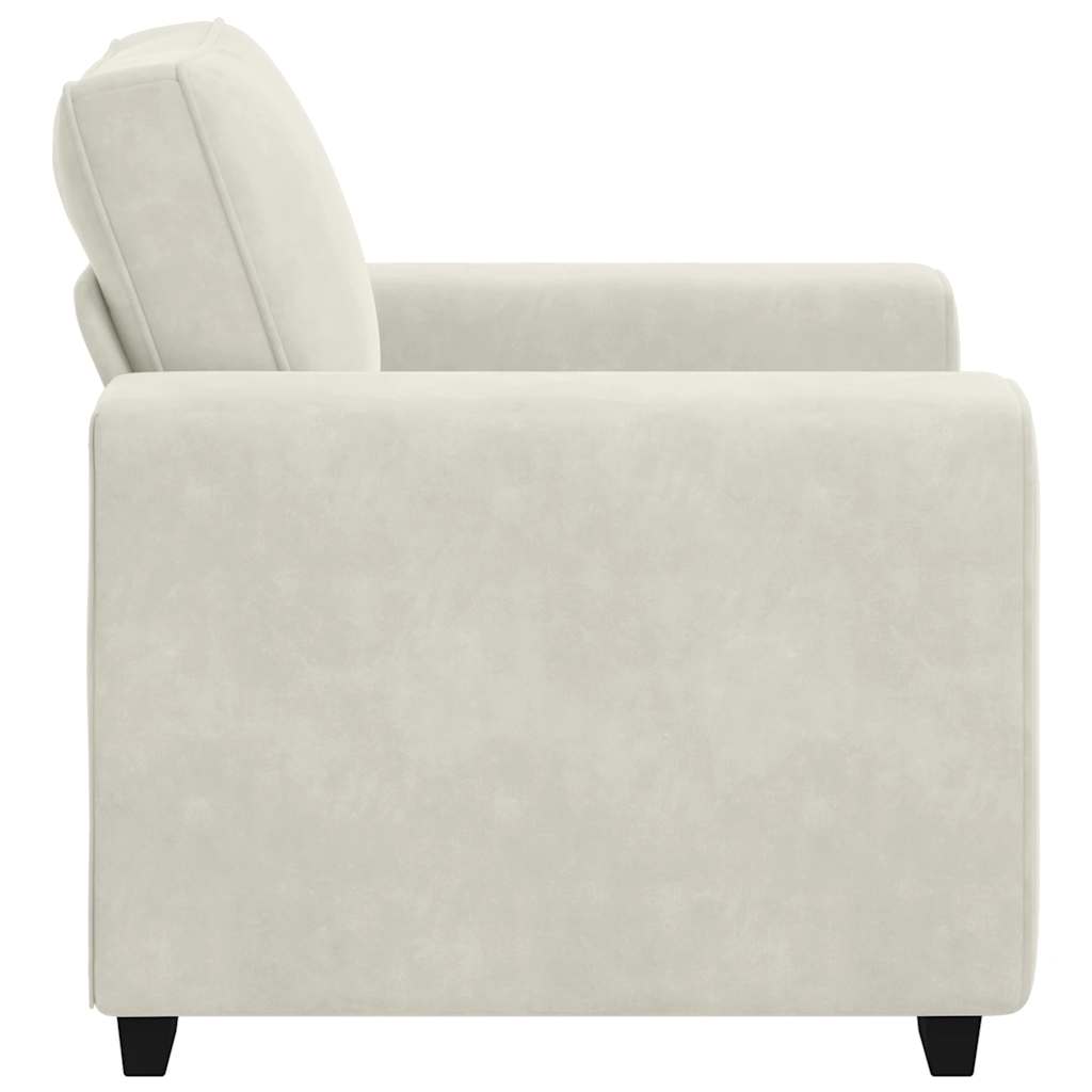 Sessel Creme 100x77x82 cm Samt