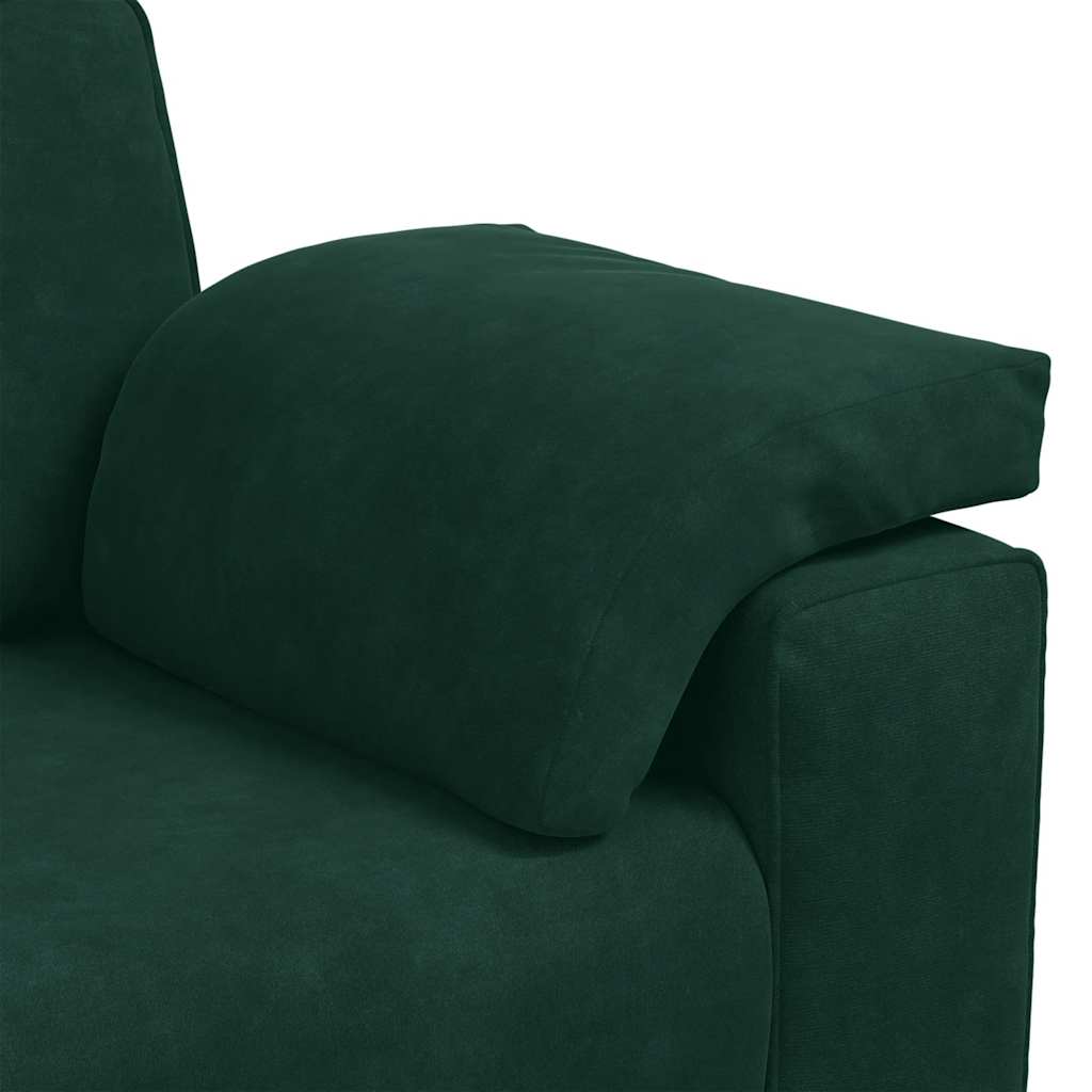 Zweisitzer-Sofa Dunkelgrün 160x77x82 cm Samt