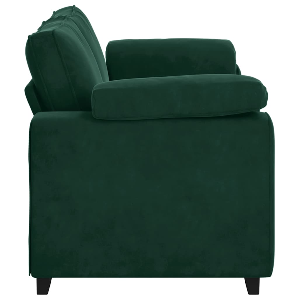 Zweisitzer-Sofa Dunkelgrün 180x77x82 cm Samt