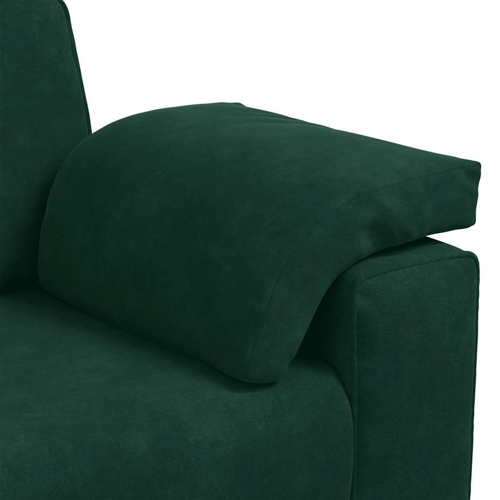 Zweisitzer-Sofa Dunkelgrün 180x77x82 cm Samt
