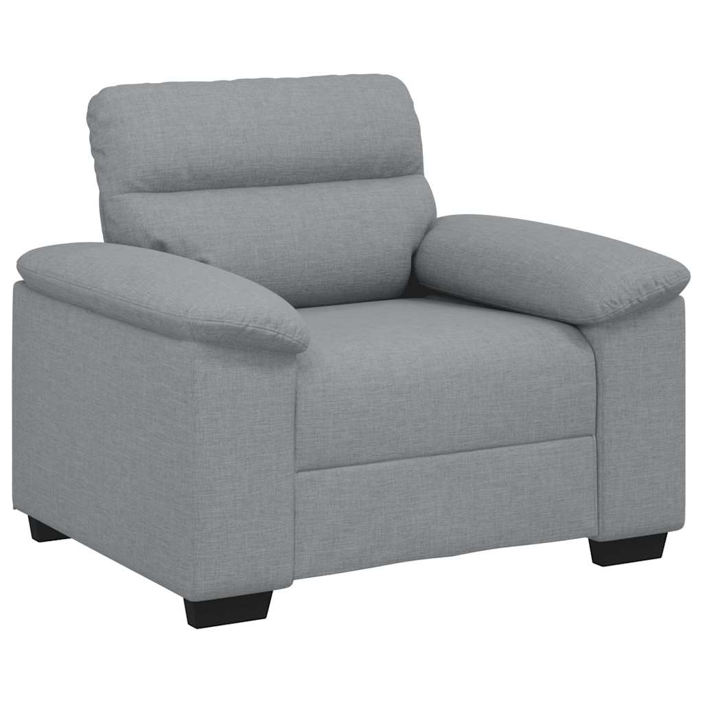 Sessel Hellgrau 100x81x84 cm Stoff