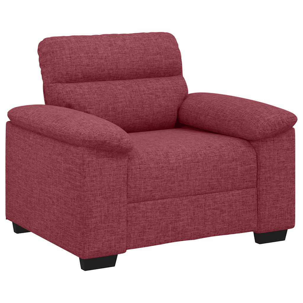 Sessel Weinrot 100x81x84 cm Stoff
