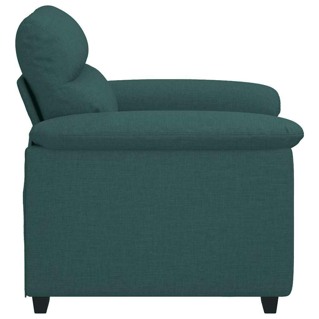 Sessel Dunkelgrün 100x81x84 cm Stoff