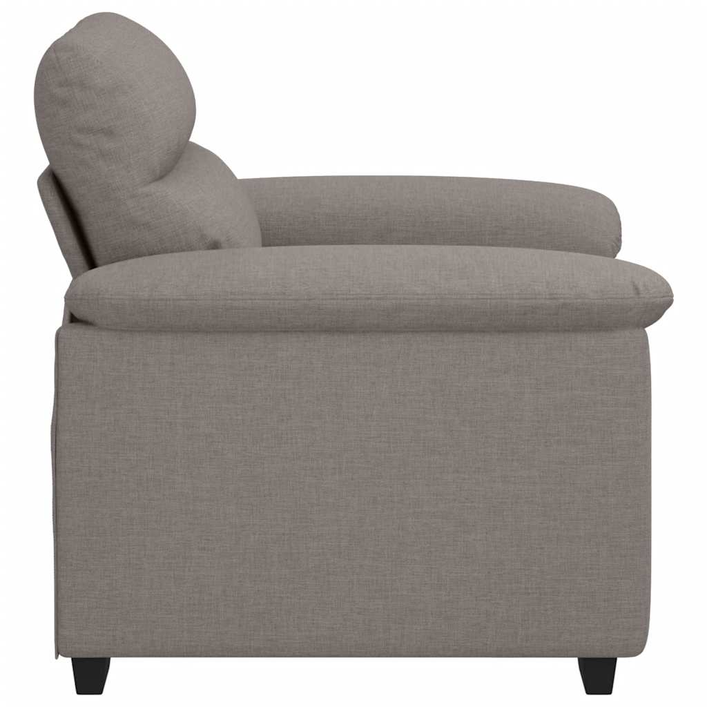Sessel Taupe 100x81x84 cm Stoff