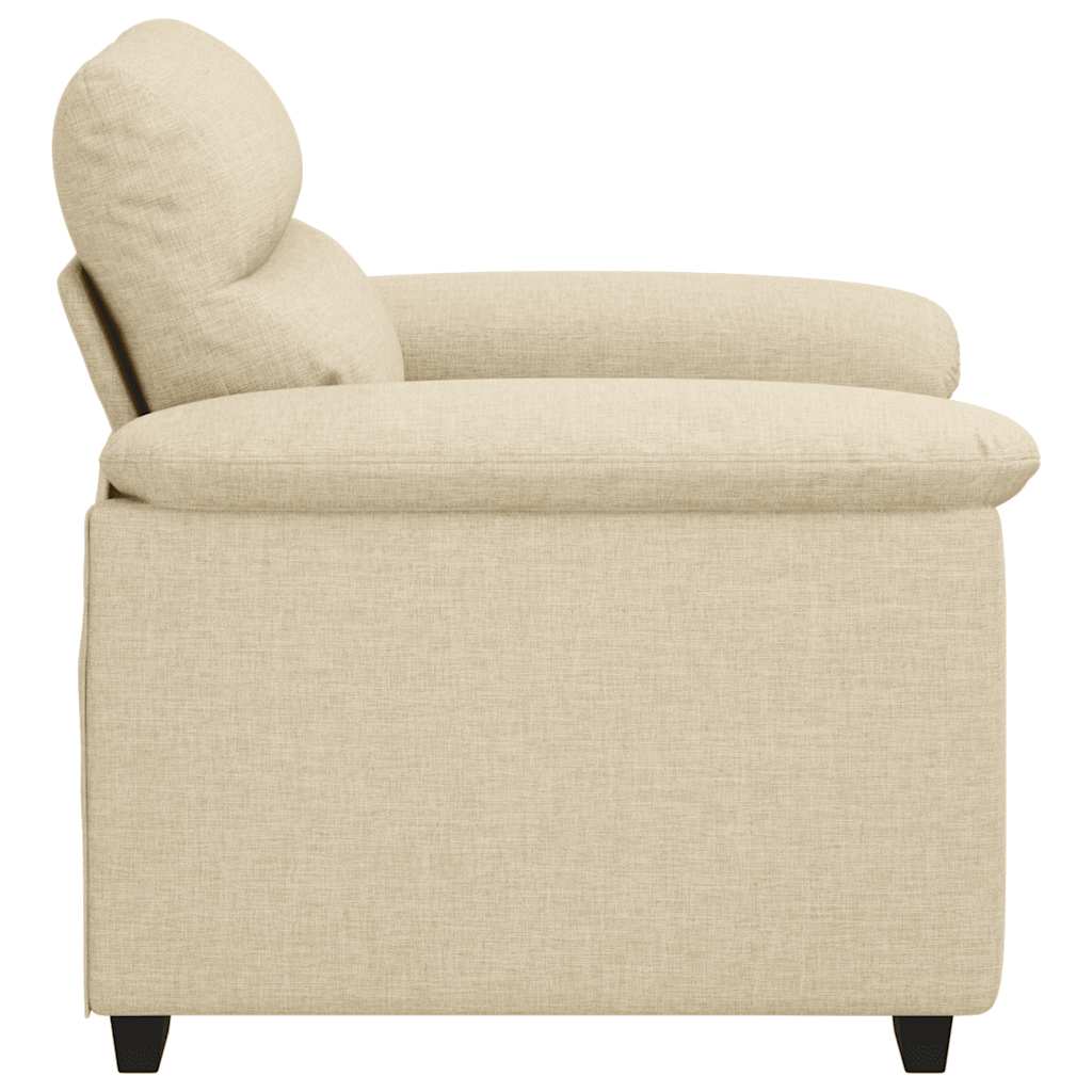 Sessel Creme 100x81x84 cm Stoff