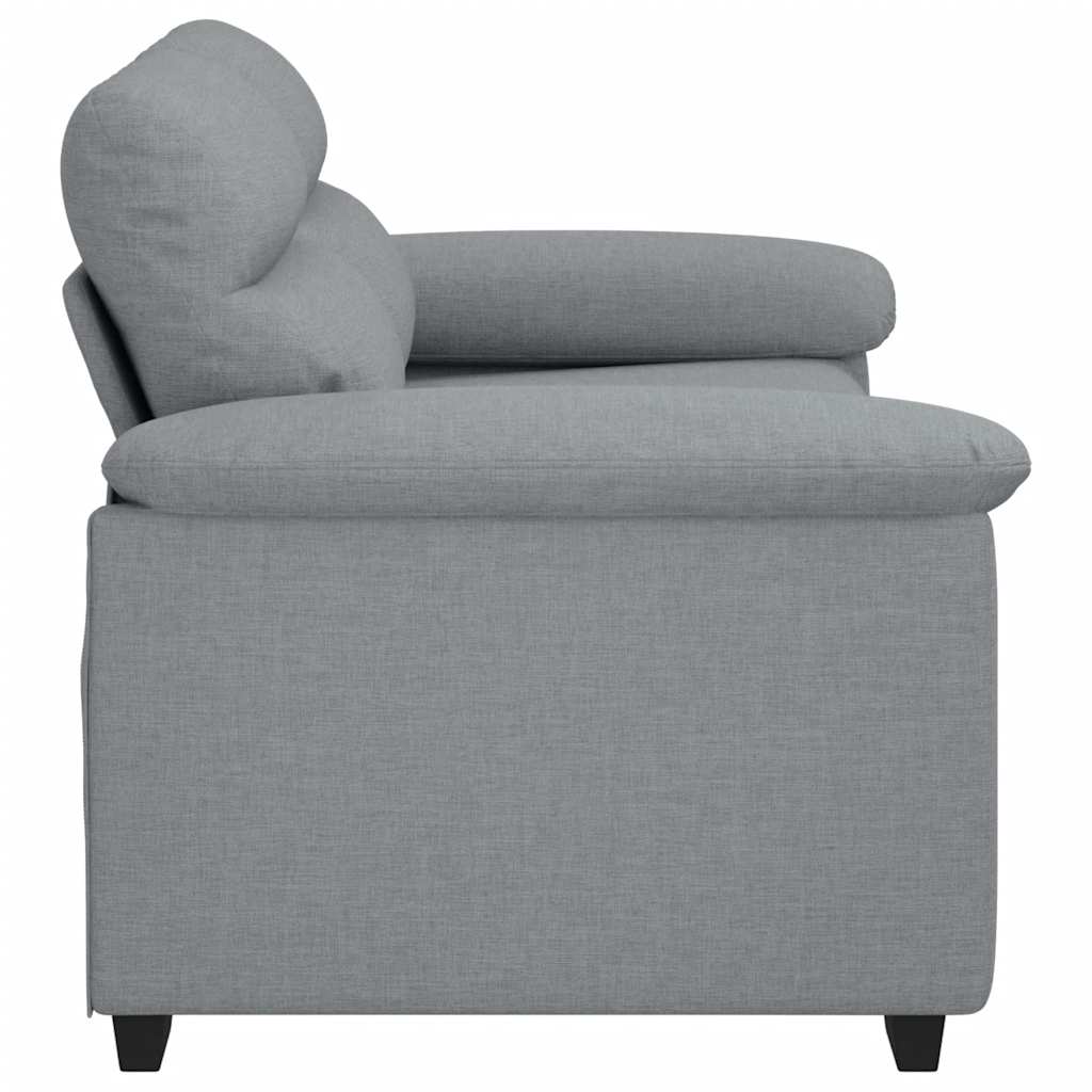 2-Sitzer-Sofa Hellgrau 160x81x84 cm Stoff