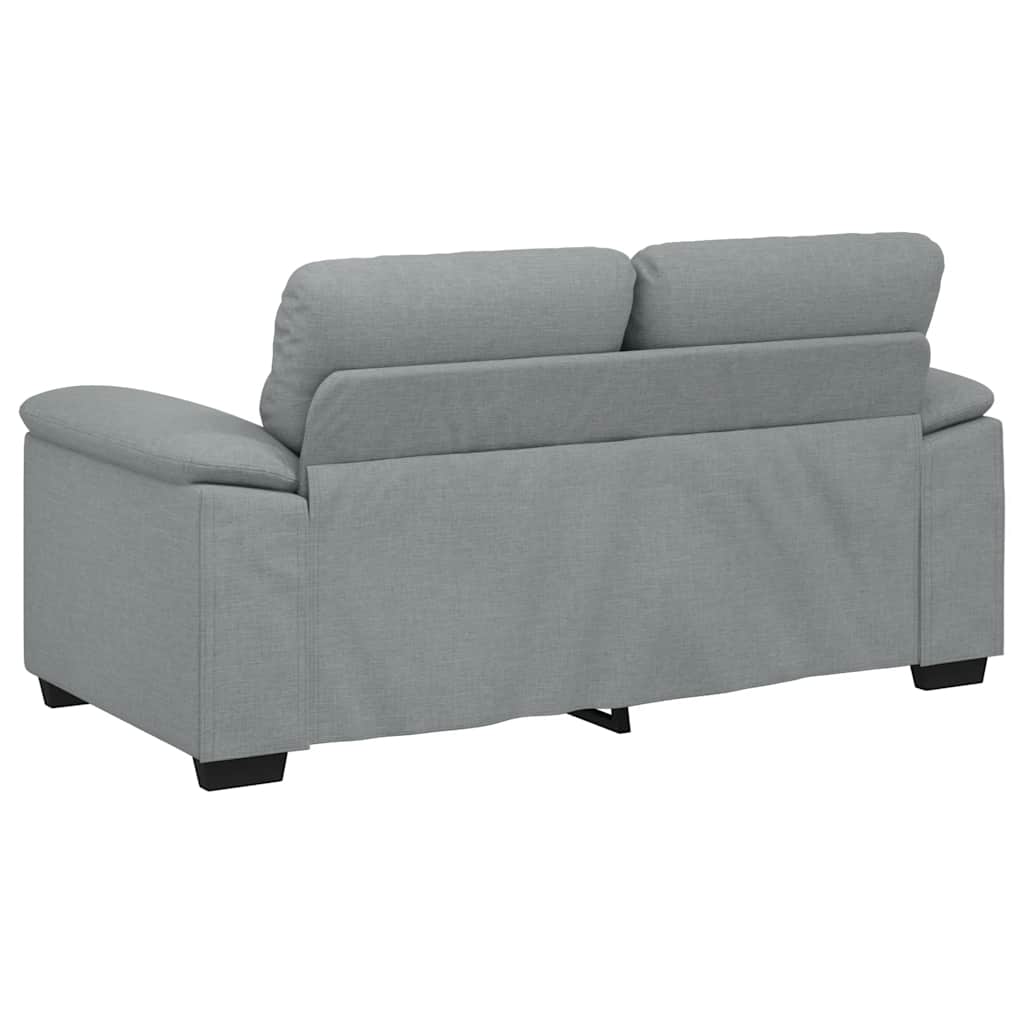 2-Sitzer-Sofa Hellgrau 160x81x84 cm Stoff