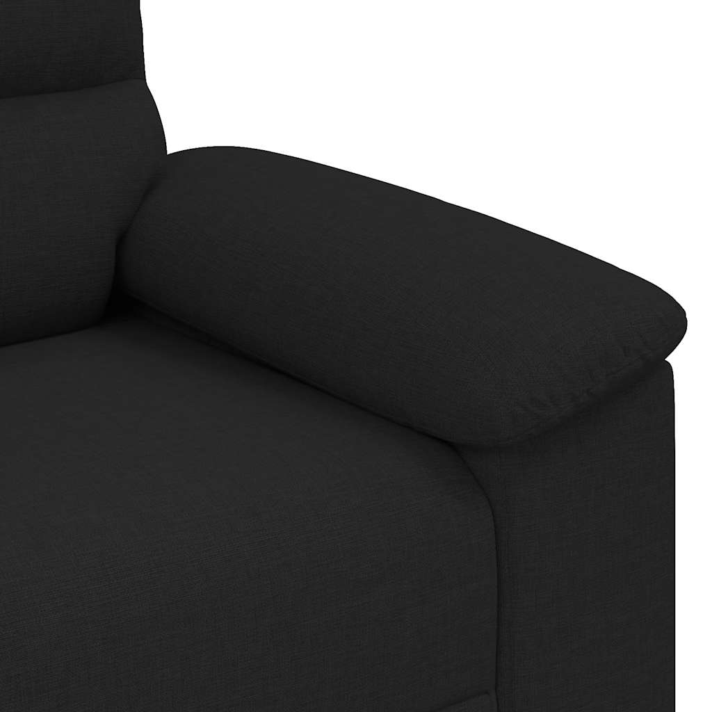 2-Sitzer-Sofa Schwarz 160x81x84 cm Stoff