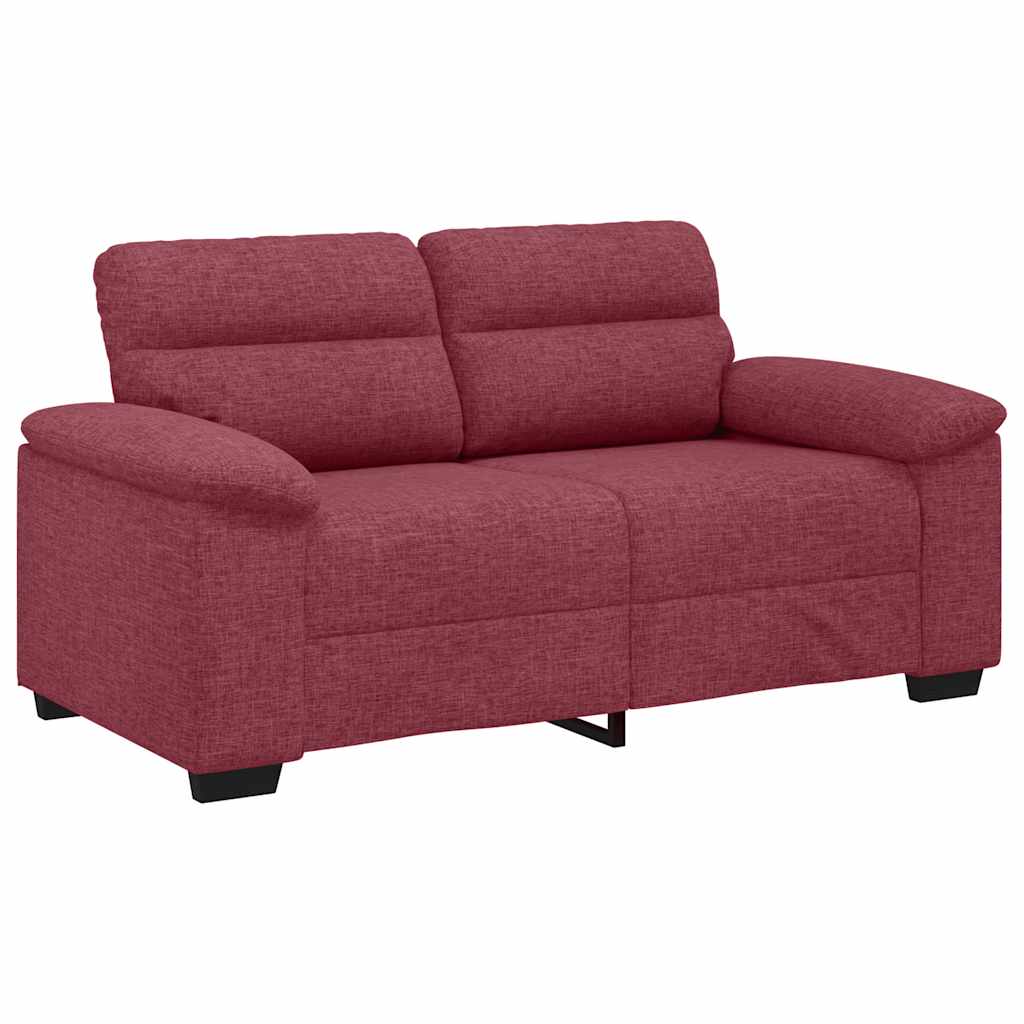2-Sitzer-Sofa Weinrot 160x81x84 cm Stoff