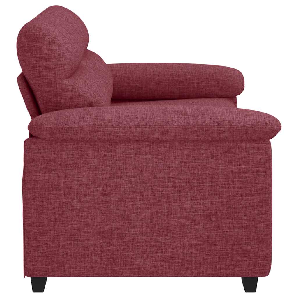 2-Sitzer-Sofa Weinrot 160x81x84 cm Stoff