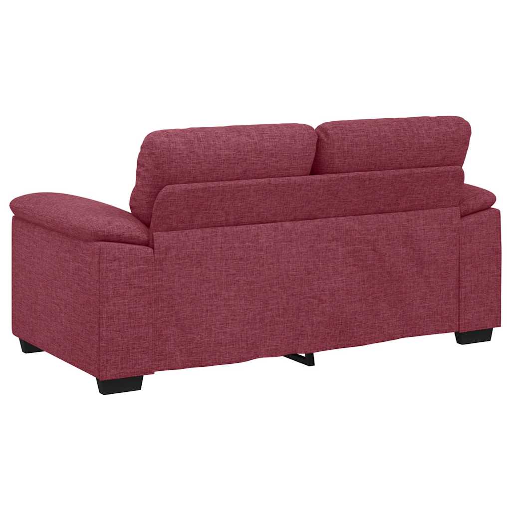 2-Sitzer-Sofa Weinrot 160x81x84 cm Stoff