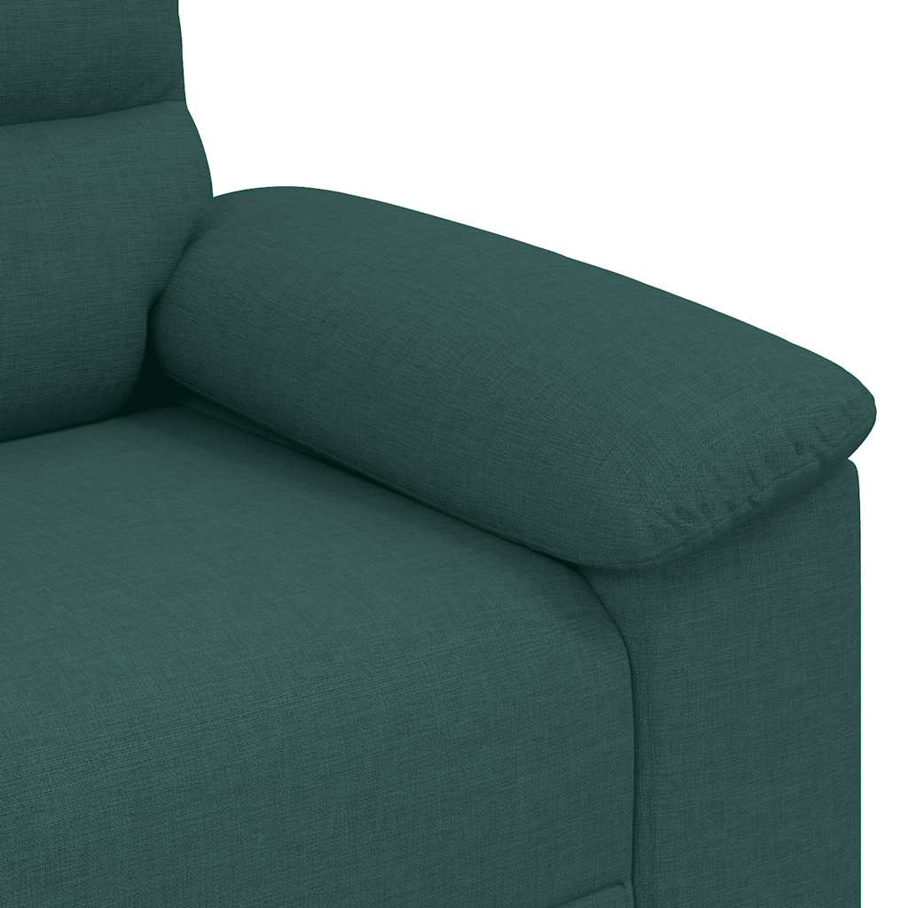 2-Sitzer-Sofa Dunkelgrün 160x81x84 cm Stoff