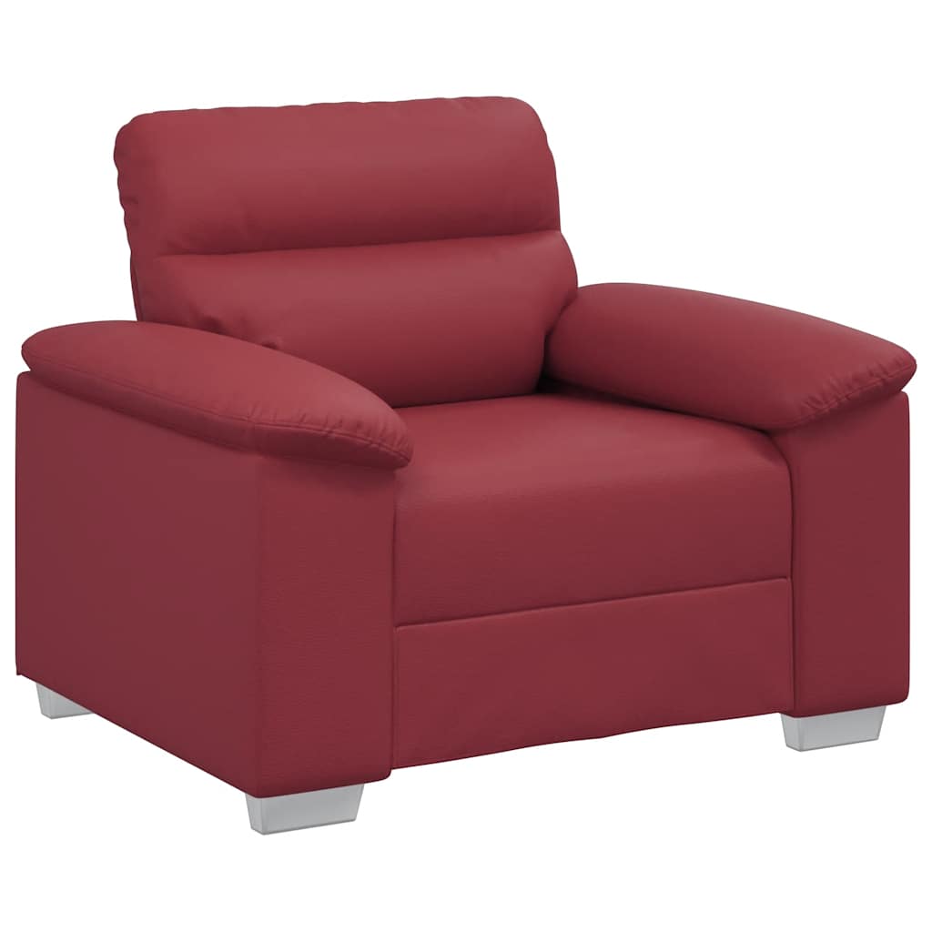 Sessel Weinrot 100x81x84 cm Kunstleder