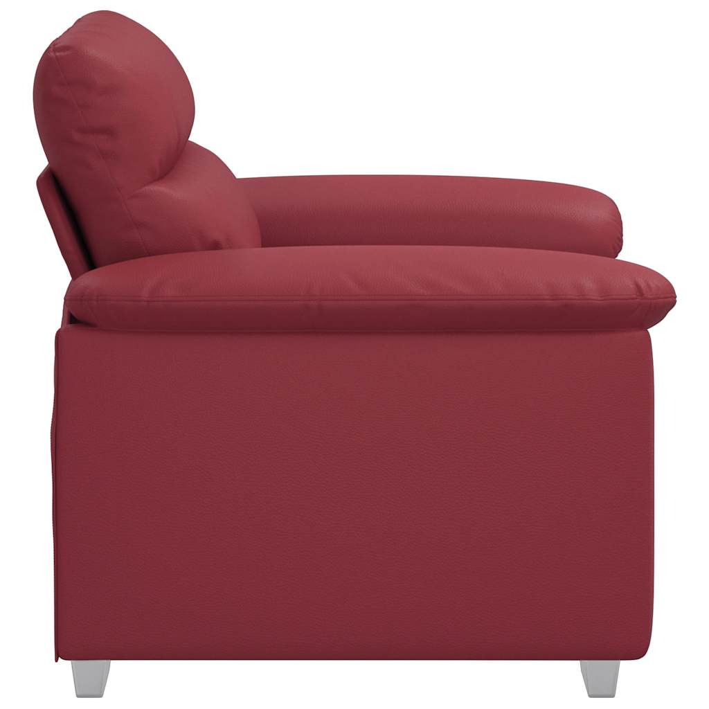 Sessel Weinrot 100x81x84 cm Kunstleder